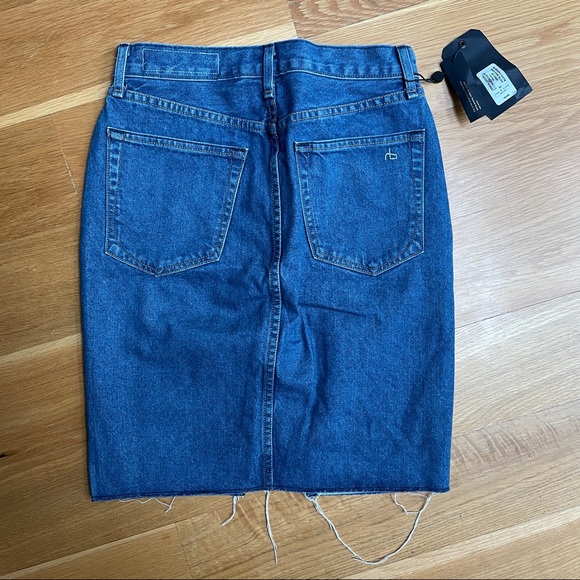 Rag and Bone Suji Skirt in Vintage Bloo wash - Picture 5 of 9